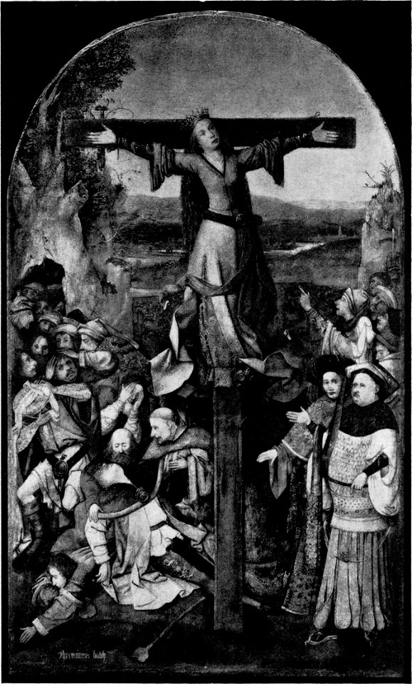 Triptych of the Crucified Martyr, central panel (Vermeylen 1939)