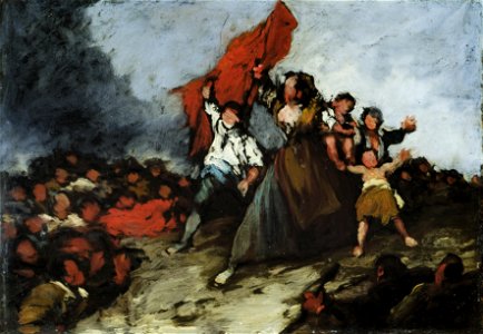 Triunfo de la Revolución - Círculo de Eugenio Lucas Velázquez