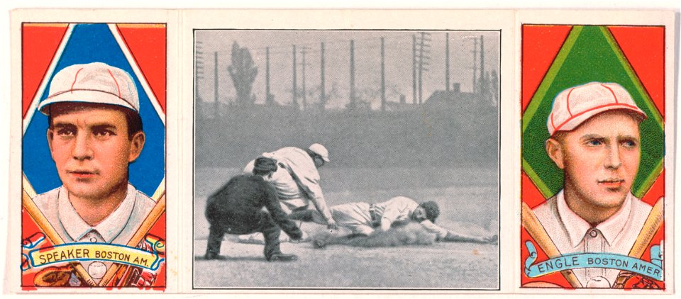 Tris Speaker-Clyde Engle, Boston Red Sox, baseball card portrait LCCN2008678510
