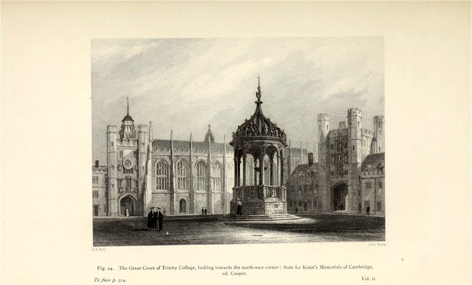 Trinity College Great Court Willis 1886
