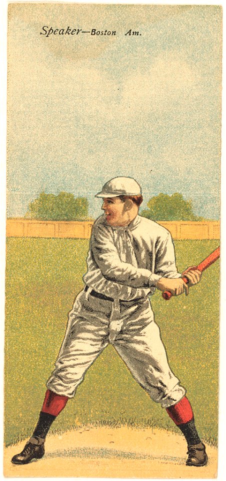 Tris Speaker-Earl Gardner, Boston Red Sox, baseball card portrait LCCN2007683878