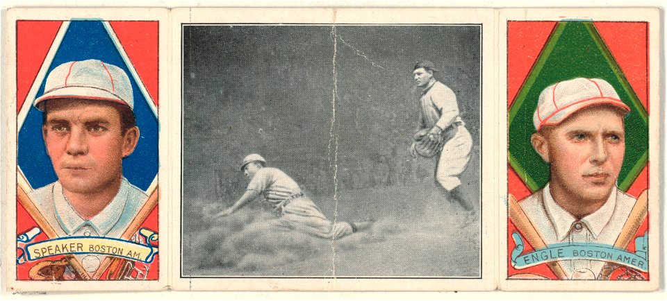 Tris Speaker-Clyde Engle, Boston Red Sox, baseball card portrait LCCN2008678457