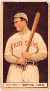 Tristam Speaker, Boston Red Sox, baseball card portrait LCCN2008678020