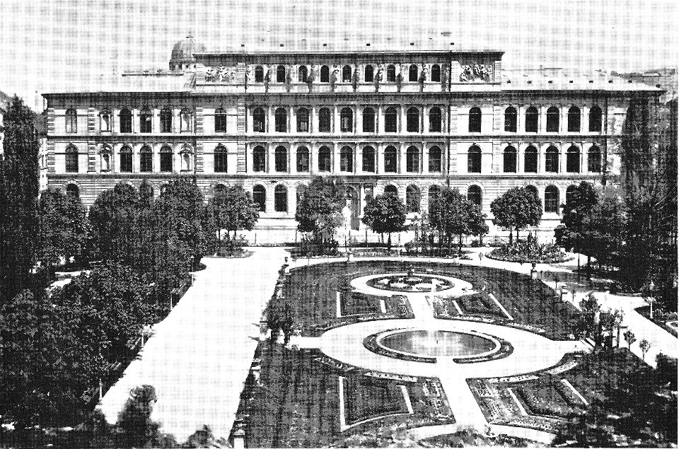 Tritschler, Alexander, Stuttgart, Polytechnikum, Erweiterungsbau, Hauptfassade