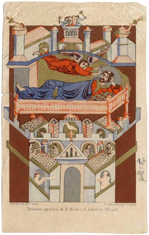 Troisième apparition de saint Michel à saint Aubert en 706