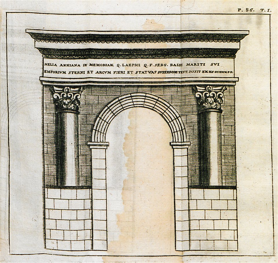 Triumphal arch of Aunia Meliana - Spon Jacob - 1678