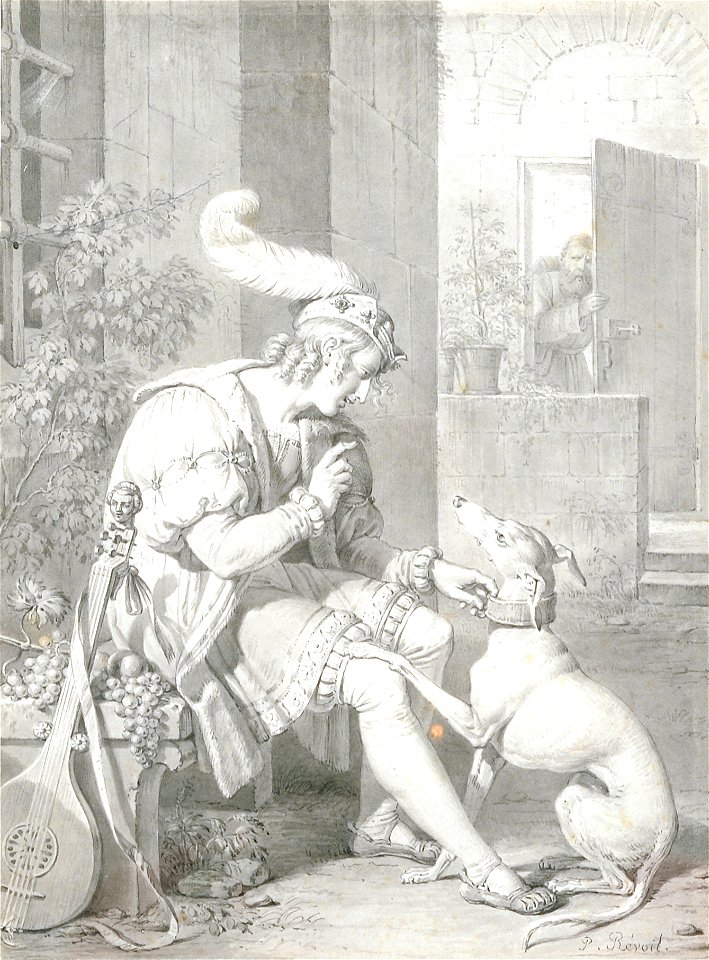Troubadour et levrier-Pierre Révoil-MBA Lyon 2014