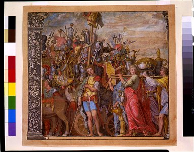 Triumph(us) Caesaris (The triumph of Julius Caesar), plate 3 LCCN93516232