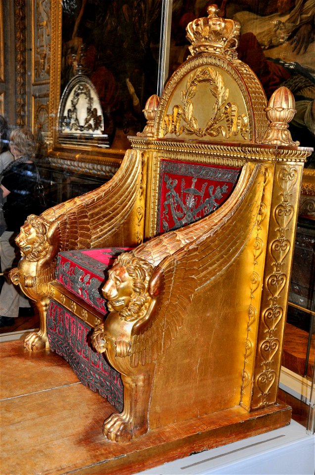Trône de Napoléon 1er en provenance du Corps législatif - Exposition Versailles