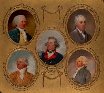 Trumbull 1790 Miniature portraits Mifflin Livermore Manning Butler Lee
