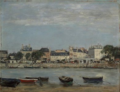 Trouville by Eugene Louis Boudin. Free illustration for personal and commercial use.