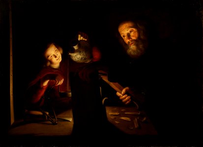 Trophime Bigot (c. 1579-1650) - Christ in the Carpenter's Shop - RCIN 404753 - Royal Collection