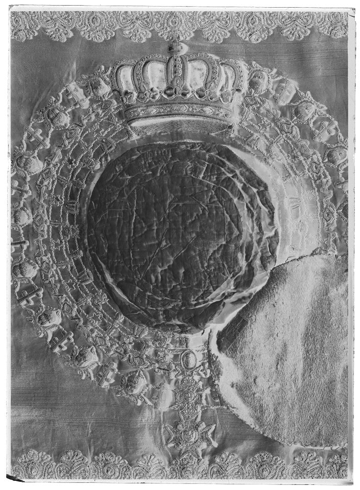 Trumpetfana - pukfana - Livrustkammaren - 1914-negative