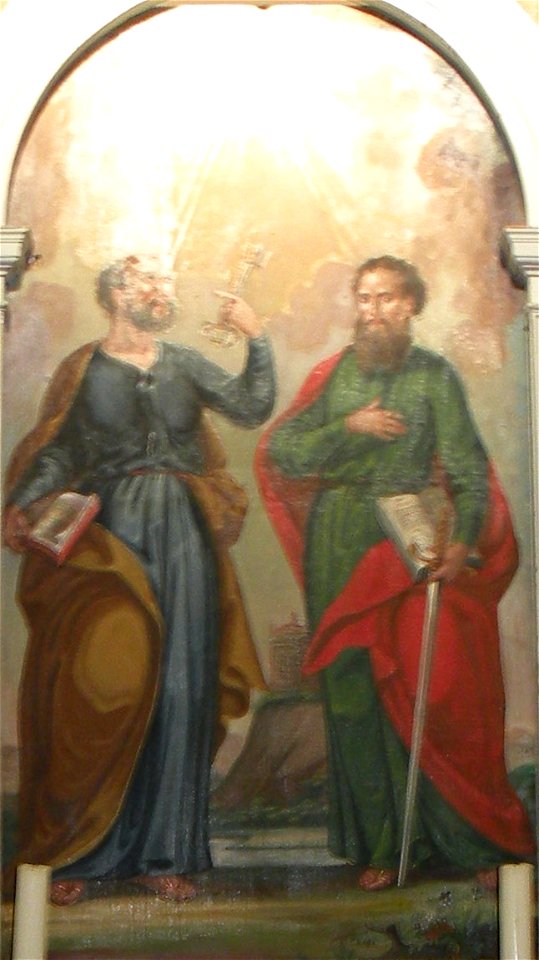 Truške (Koper, SW Slovenia) - sveti Peter in Pavel (slika v stranskem oltarju cerkve sv. Kancijana)