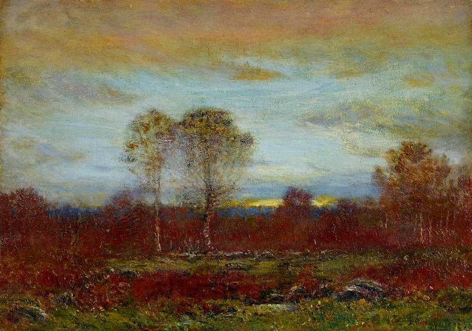 Sunset by Dwight William Tryon, 1919