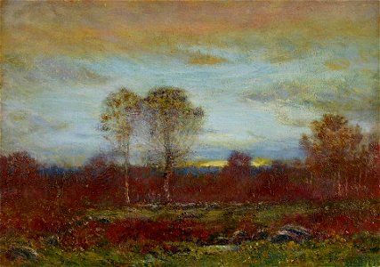 Sunset by Dwight William Tryon, 1919
