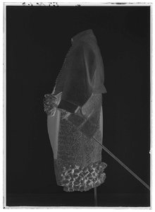 Tröja av mönstrad silverbrokad, ca 1650-1660 - Livrustkammaren - 18866-negative