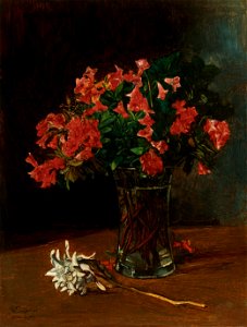 Wilhelm Trübner - Blumenvase