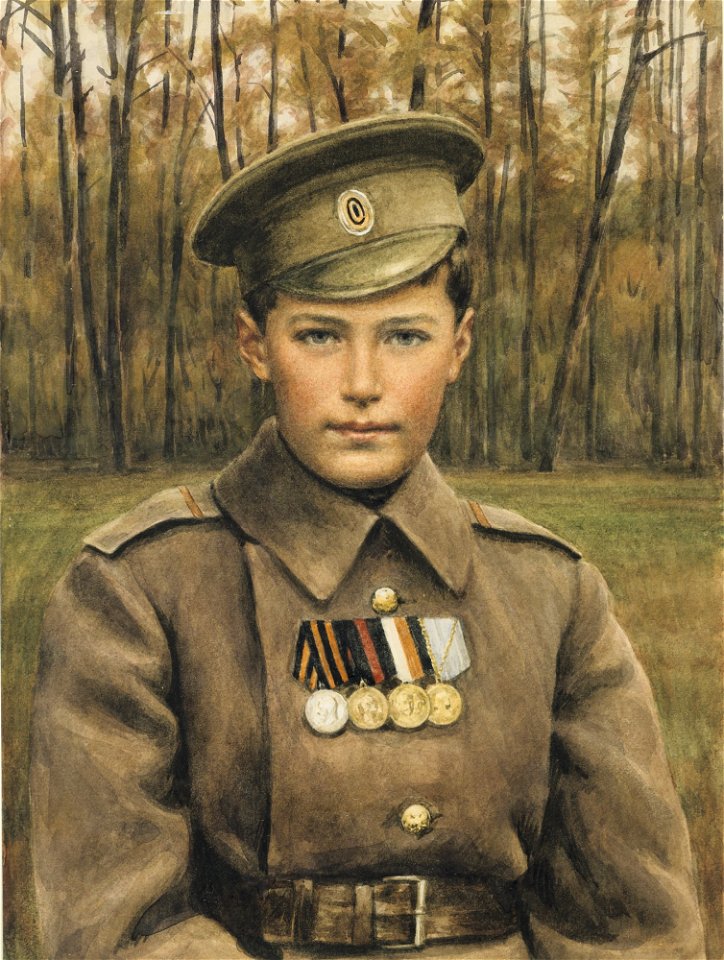 Tsarevich Alexei by anonymous (1915-7, Hillwood museum)