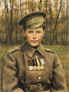 Tsarevich Alexei by anonymous (1915-7, Hillwood museum)