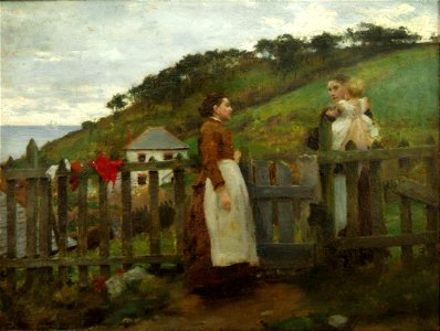 Henry Scott Tuke - A Morning Gossip (1885)