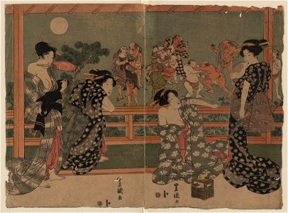 Tsukiyo ni sumō o miru onna LCCN2009615628