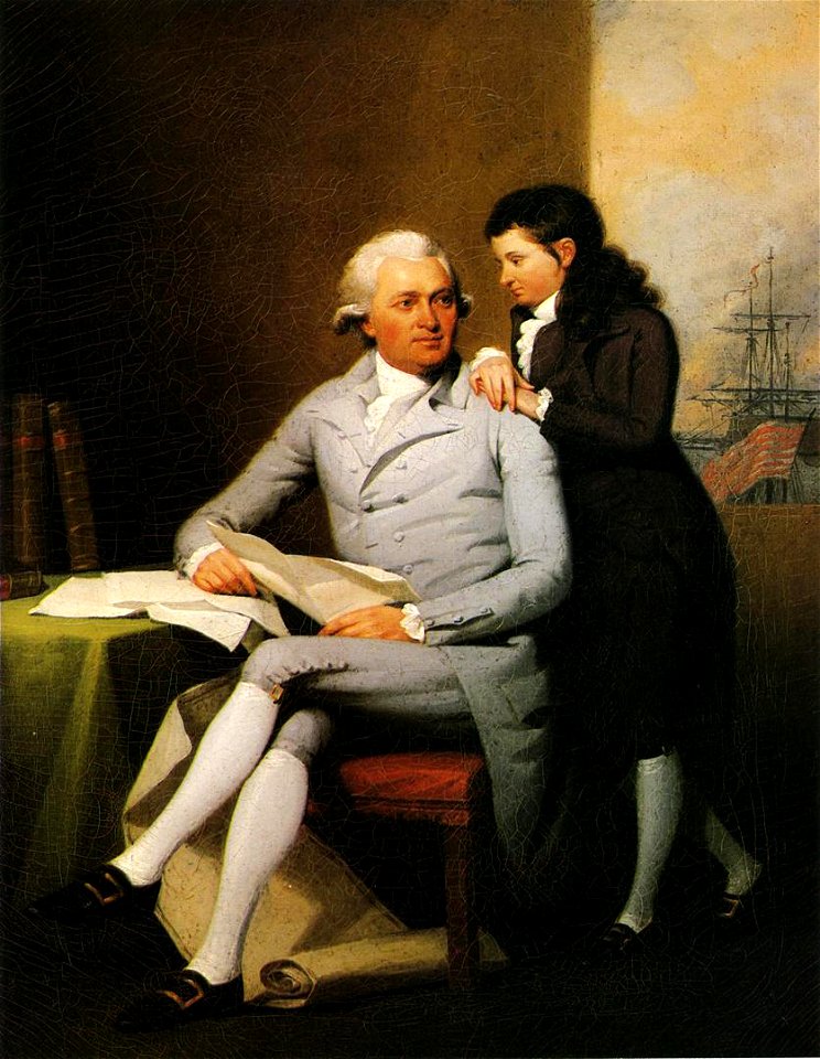 Jeremiah Wadsworth and His Son Daniel John Trumbull 1784