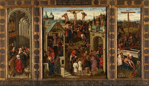 Tríptico con pasajes de la vida de Cristo, por Louis Alincbrot
