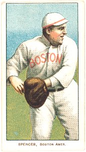 Tubby Spencer, Boston Red Sox, baseball card portrait LCCN2008676433
