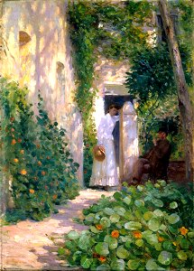 Tudor St George Tucker - Nasturtiums - Google Art Project