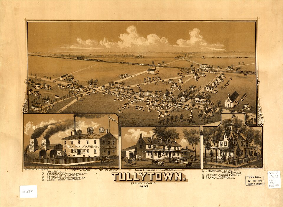 Tullytown, Pennsylvania 1887 LOC gm71005377