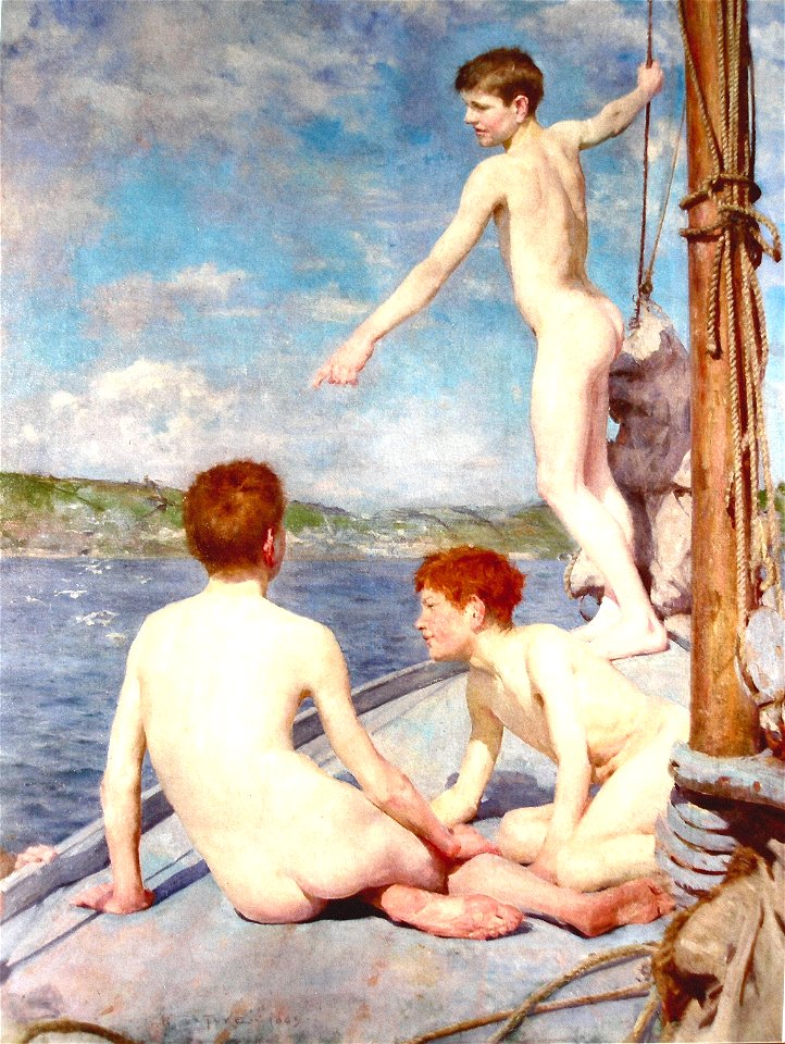 Tuke, Henry Scott (1858–1929), The Bathers