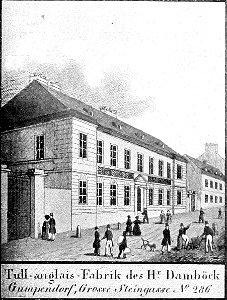 Tull-anglais-Fabrik Damböck, Wien, ca. 1830