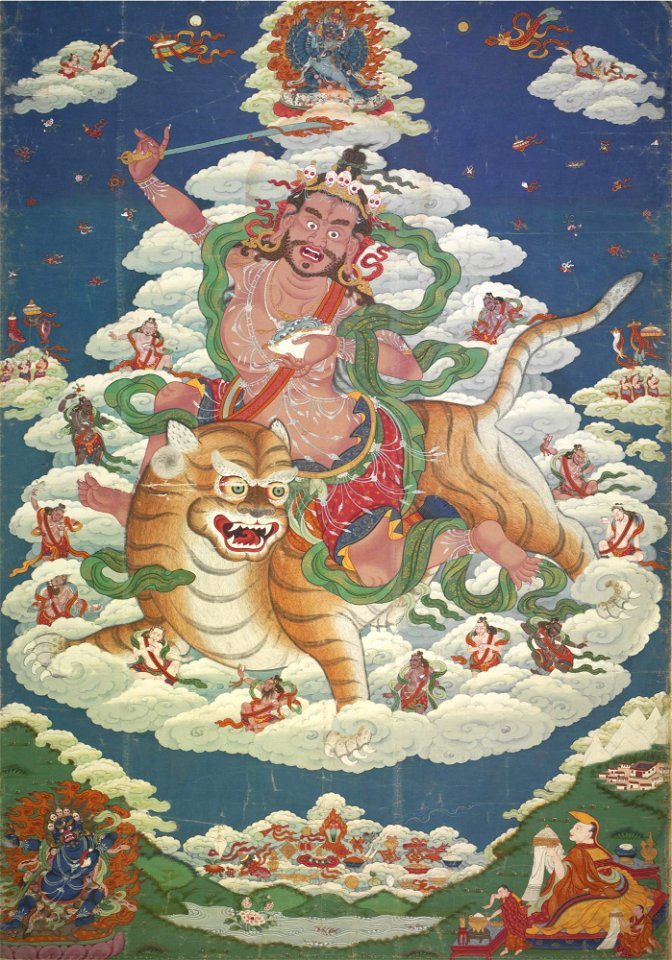 Tsong Khapa as Dombi Heruka Distemper on cloth Tibet 19 век - Sotheby's files