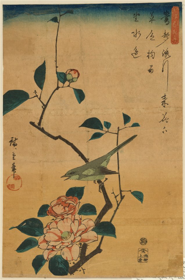 Tsubaki ni uguisu LCCN2009615478