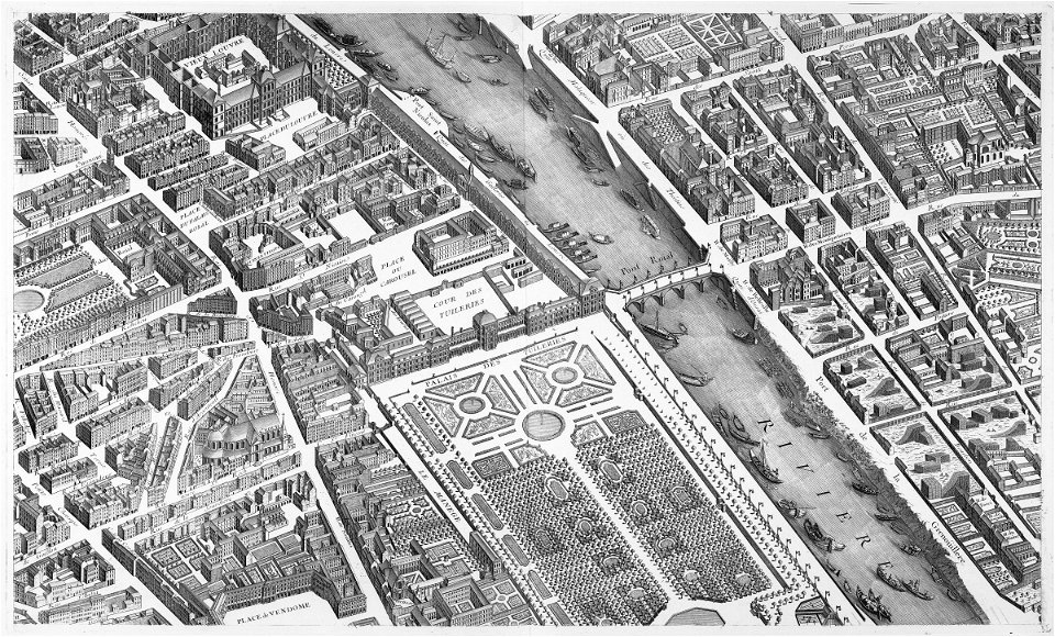 Turgot map Paris KU 15