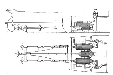 Turbines and propulsion of cross-channel steamer (Rankin Kennedy, Modern Engines, Vol V)
