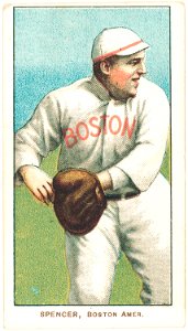 Tubby Spencer, Boston Red Sox, baseball card portrait LCCN2008676433