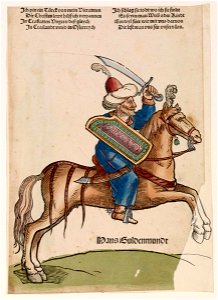 Turkish Horseman with sabre