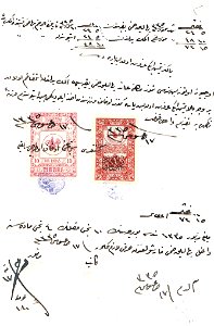 Turkey Hejaz railway document with revenues Sul. 4733, 5279. Free illustration for personal and commercial use.