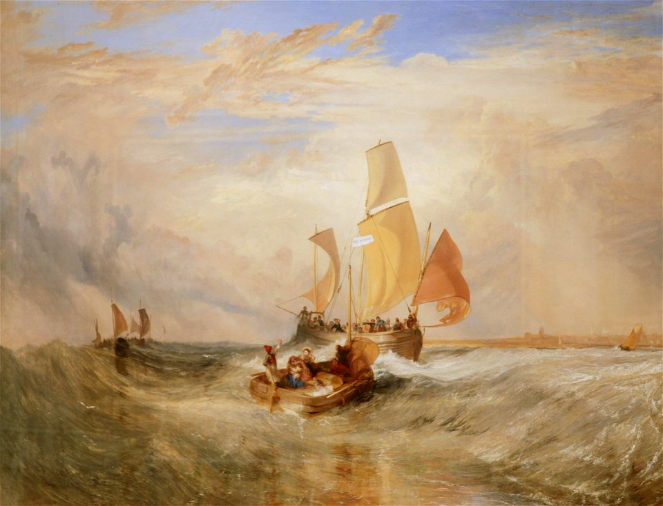 Turner - 'Now for the Painter' (Rope) - Passengers Going on Board, 1827, 1947.507