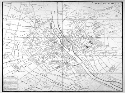 Turgot map Paris KU general map
