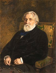 Turgenev by Repin. Free illustration for personal and commercial use.