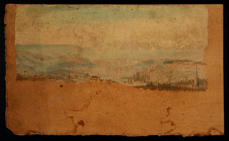 Turner - Plymouth from the North, 1813, D09214