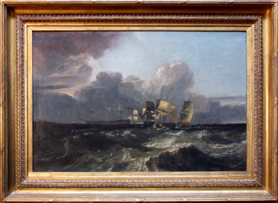 Turner - Ships bearing up for Anchorage ('The Egremont Seapiece'), 1801 - 1802 (exh at RA), NT 486621