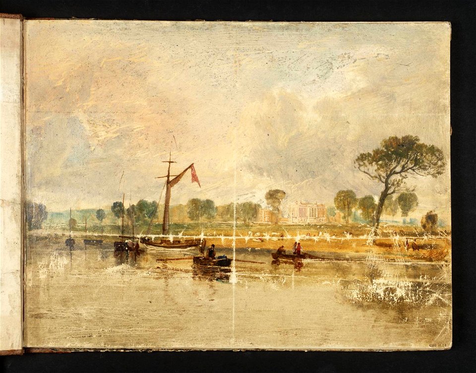Turner - Tabley House from the Moat, 1808, D06848