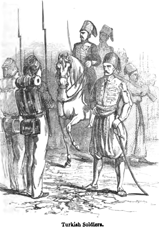 Turkish Soldiers. George Dodd. Pictorial history of the Russian war 1854-5-6