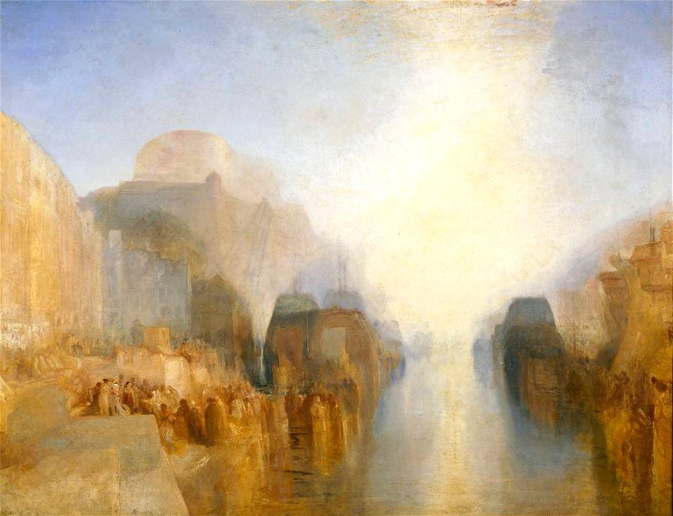 Turner - The Harbour of Brest The Quayside and Chateau