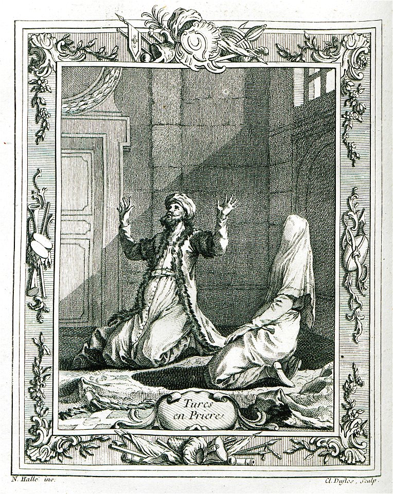 Turcs en prière - Guer Jean-antoine - 1746