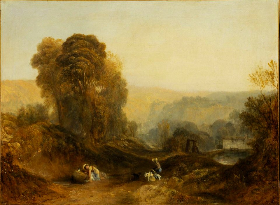 Turner - Scène dans le Derbyshire. Les Hauteurs d’Abraham, Matlock Bath, 1827 ou avant, 1959.579